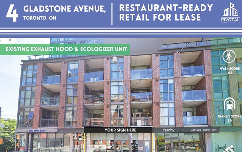 4 GLADSTONE AVE.  | TORONTO, ON