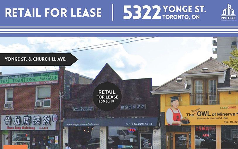 5322 YONGE ST.  | TORONTO, ON.