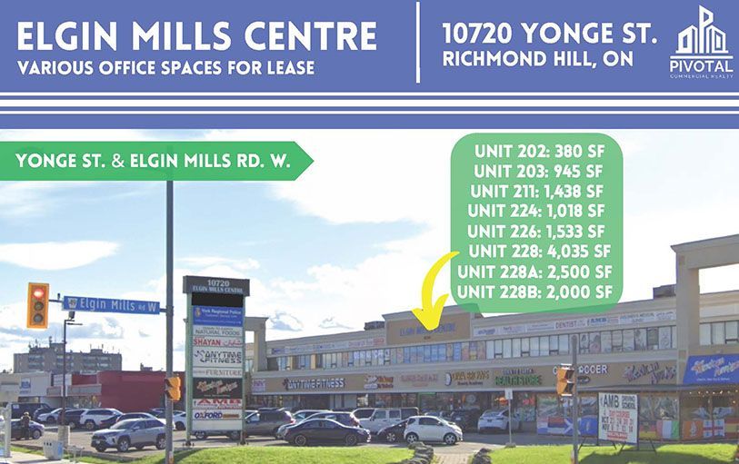 10720 YONGE ST. | RICHMOND HILL, ONT.