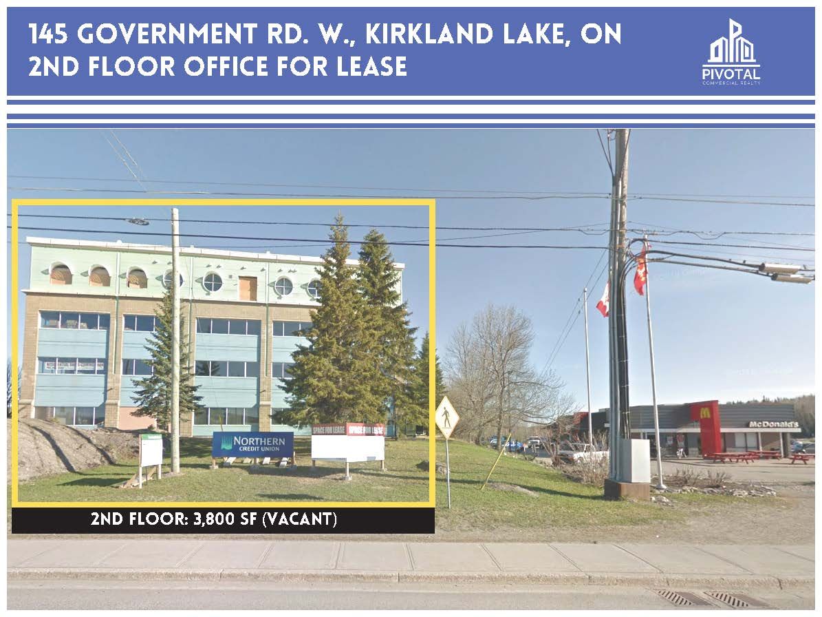 2nd Floor Office for Lease Kirkland Lake, Ontario