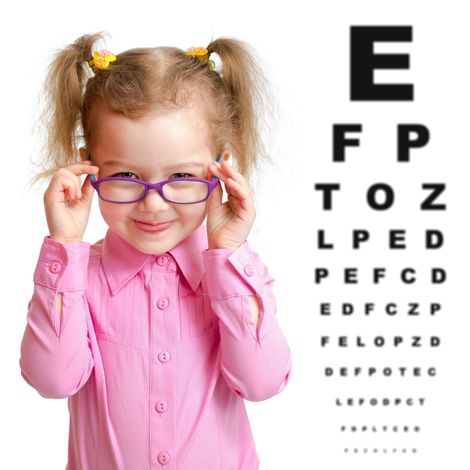 Photo of girl with eyeglasses for Optical Image, optician in East Brunswick, NJ.
