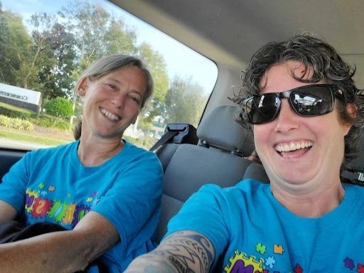 Two women wearing blue shirt — Daytona Beach, FL — Monarch Academy