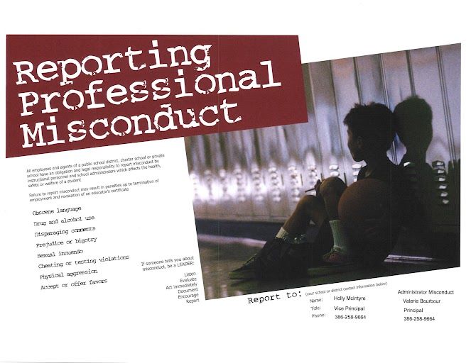 Professional misconduct — Daytona Beach, FL — Monarch Academy