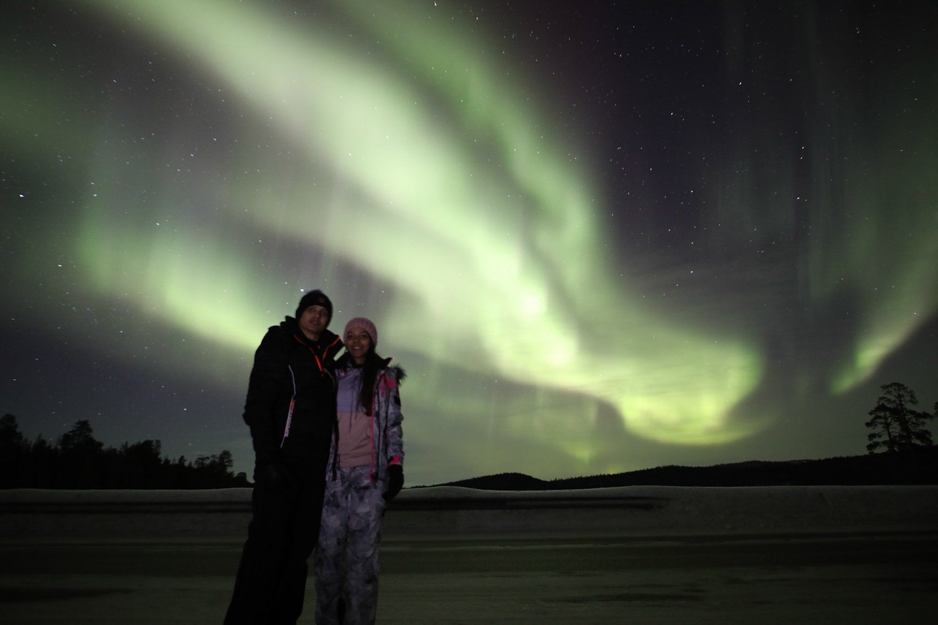 Het adembenemende Noorderlicht in Lapland