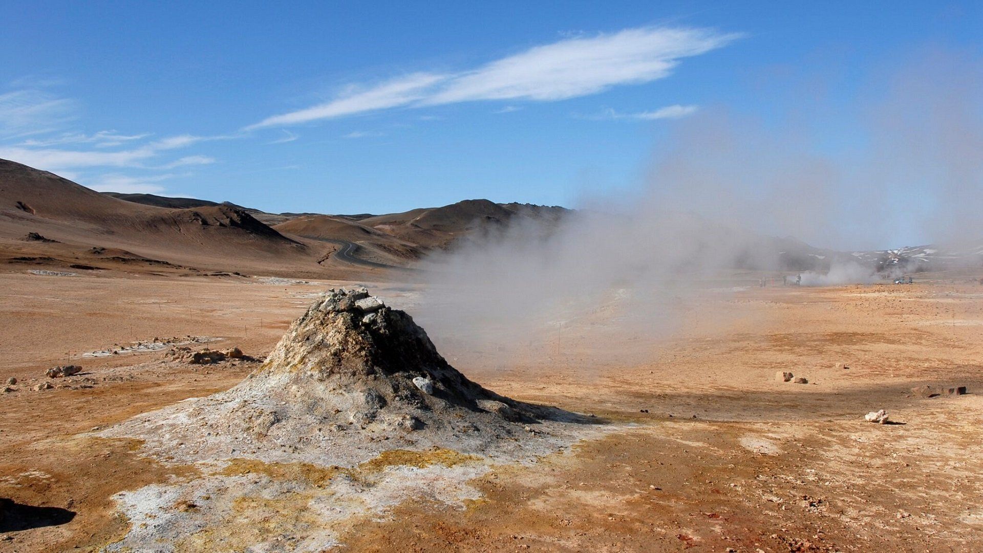 geothermisch gebied op IJsland