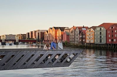 Uitzicht op Trondheim, Noorwegen