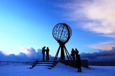 De Noordkaap in de winter