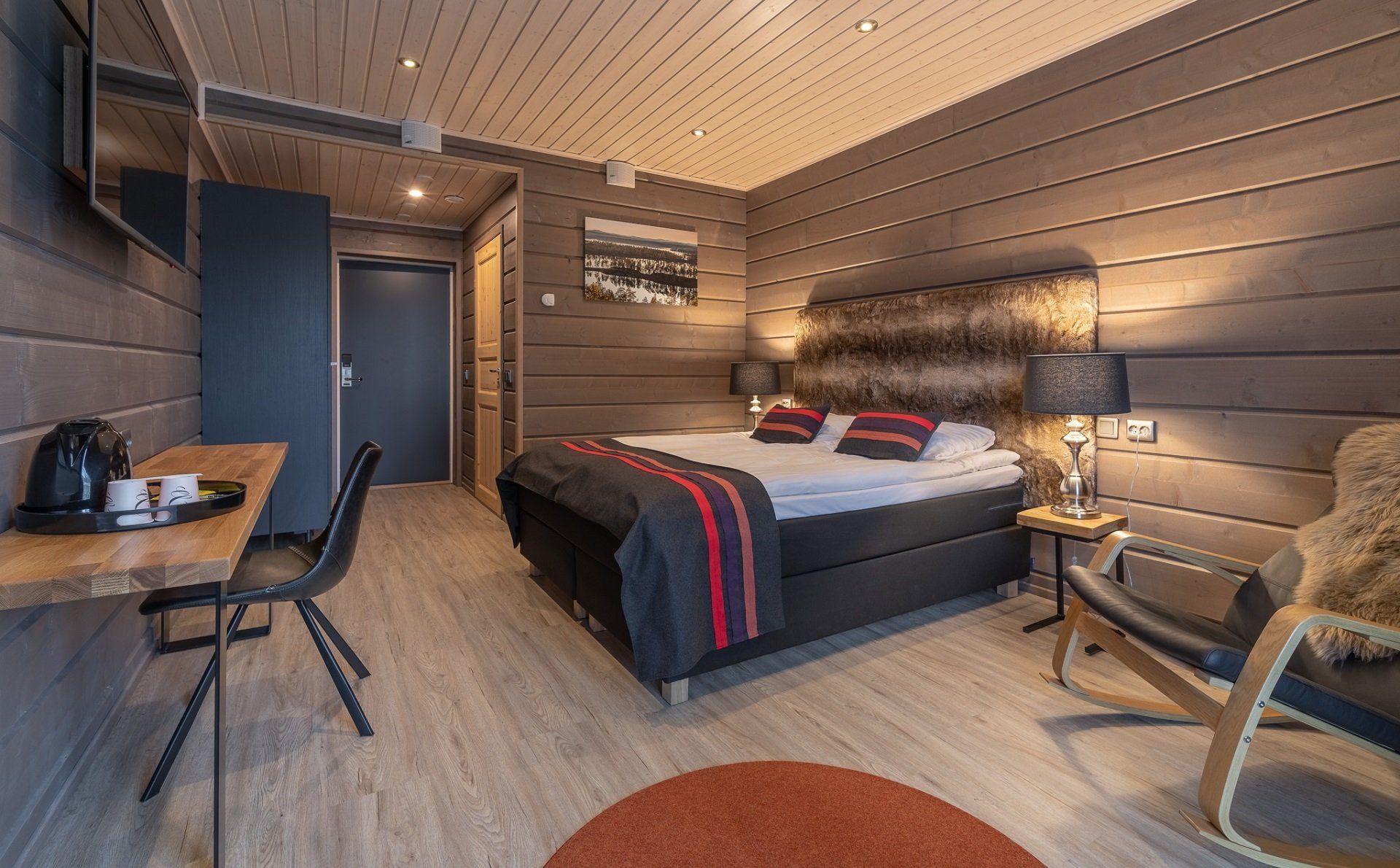 Wilderness Hotel Nangu, Panorama Log Cabin met privé sauna en jacuzzi