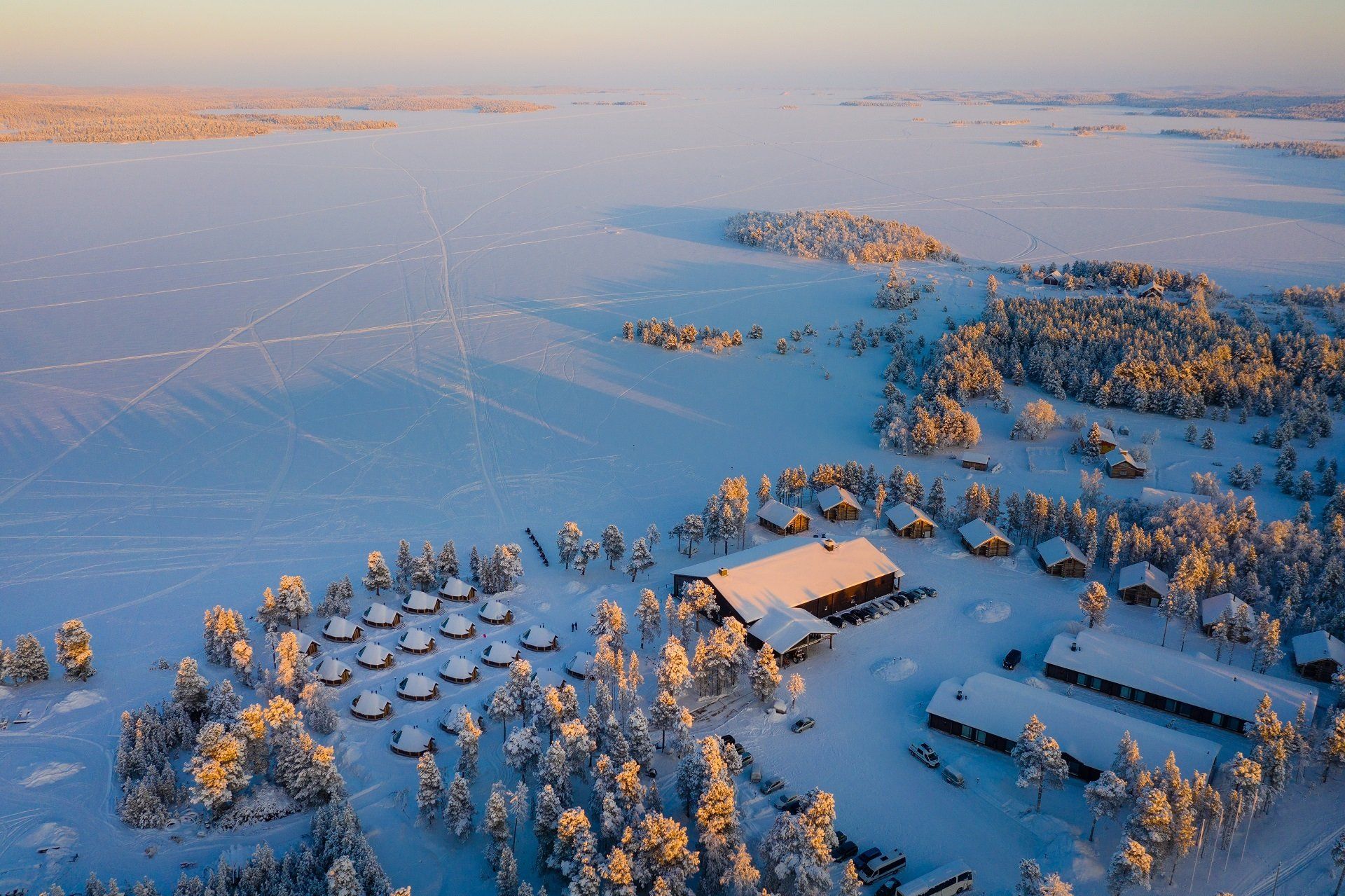 ligging naar Wilderness hotel Inari Lapland