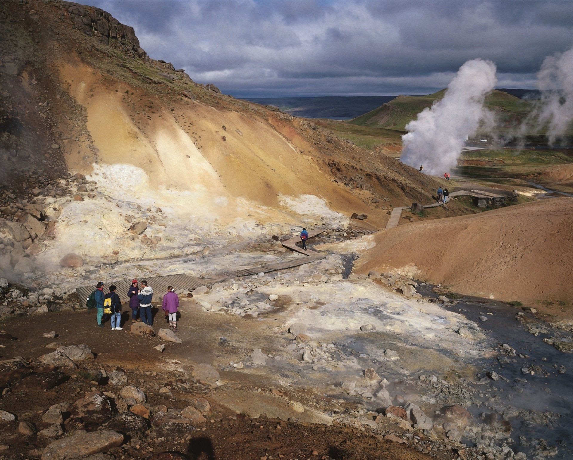 geothermisch gebied op IJsland
