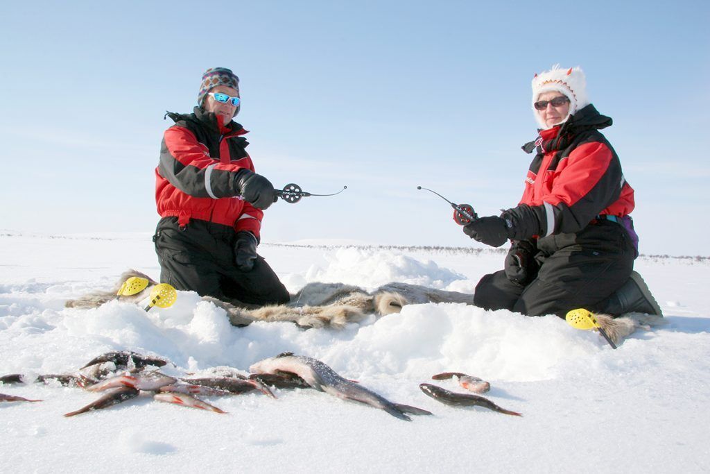 IJsvissen tijdens uw winterreis in Lapland