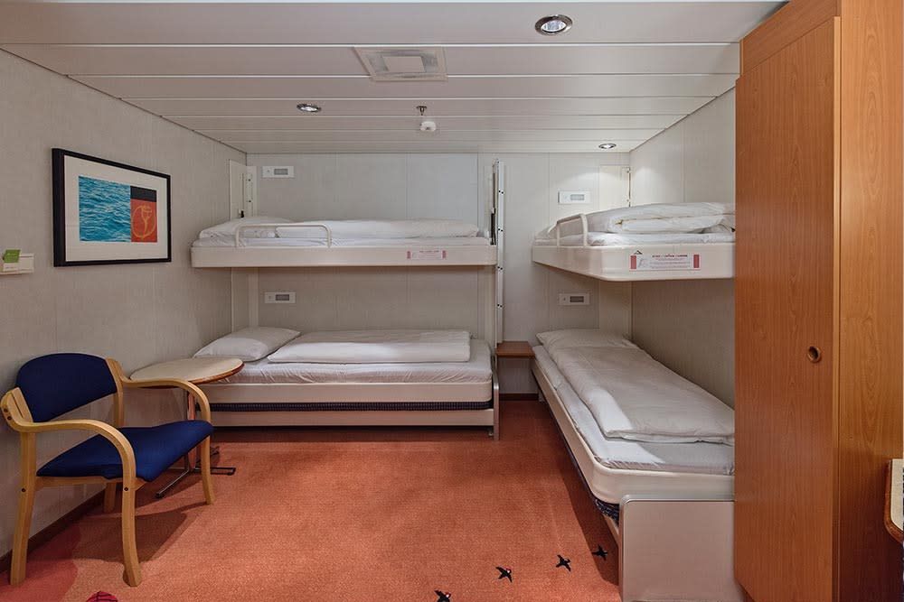 4 personen cabin I4 op de MS Midnatsol 