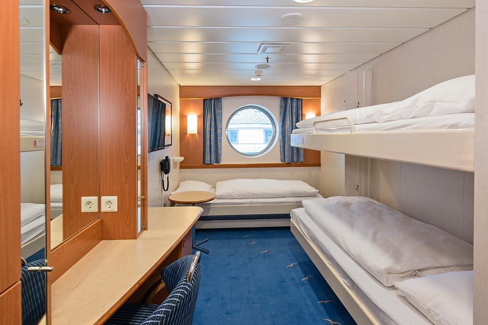 cabin J3 op de MS Midnatsol 