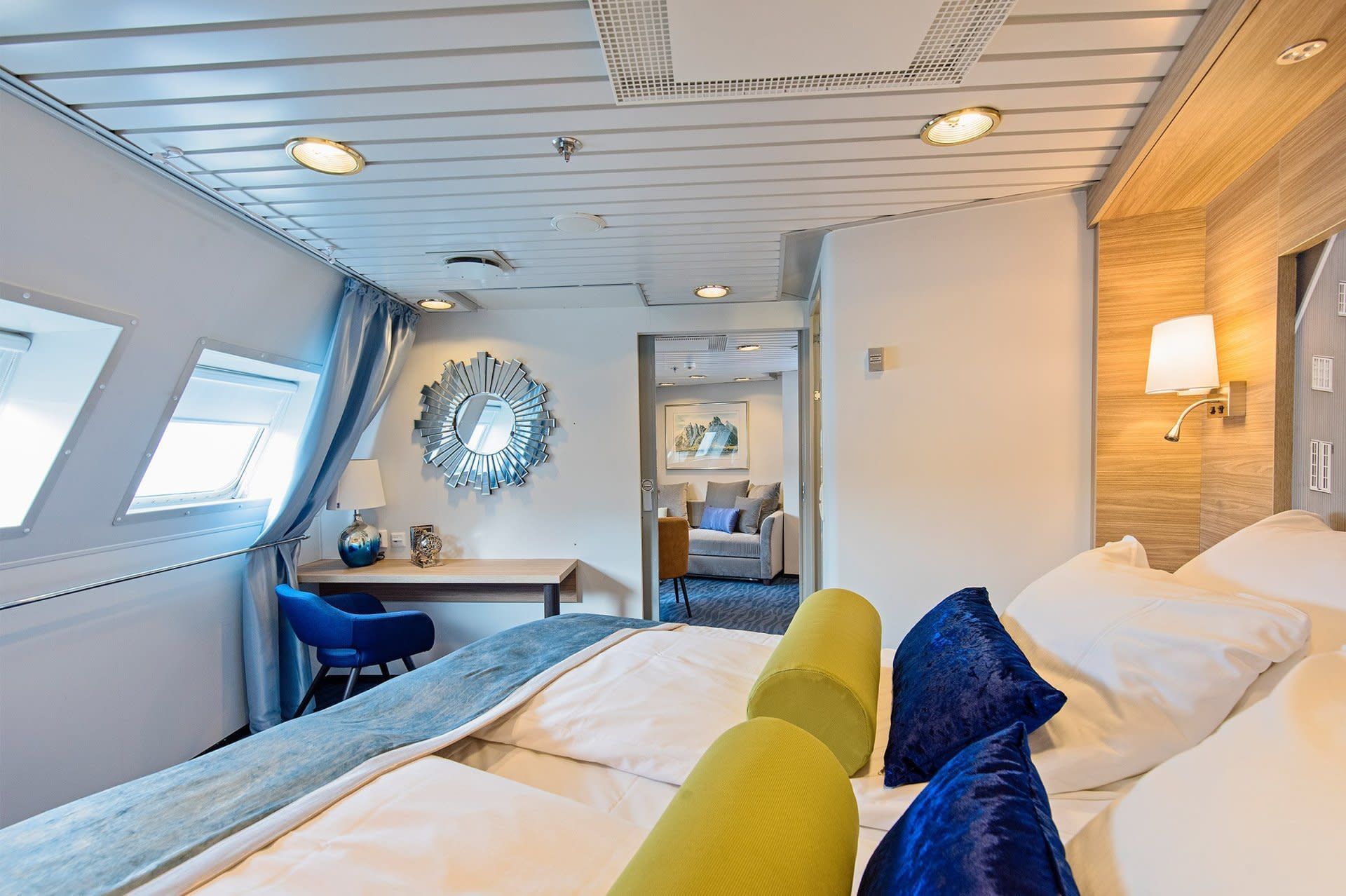 bed van Cabin M4 op de MS Nordnorge