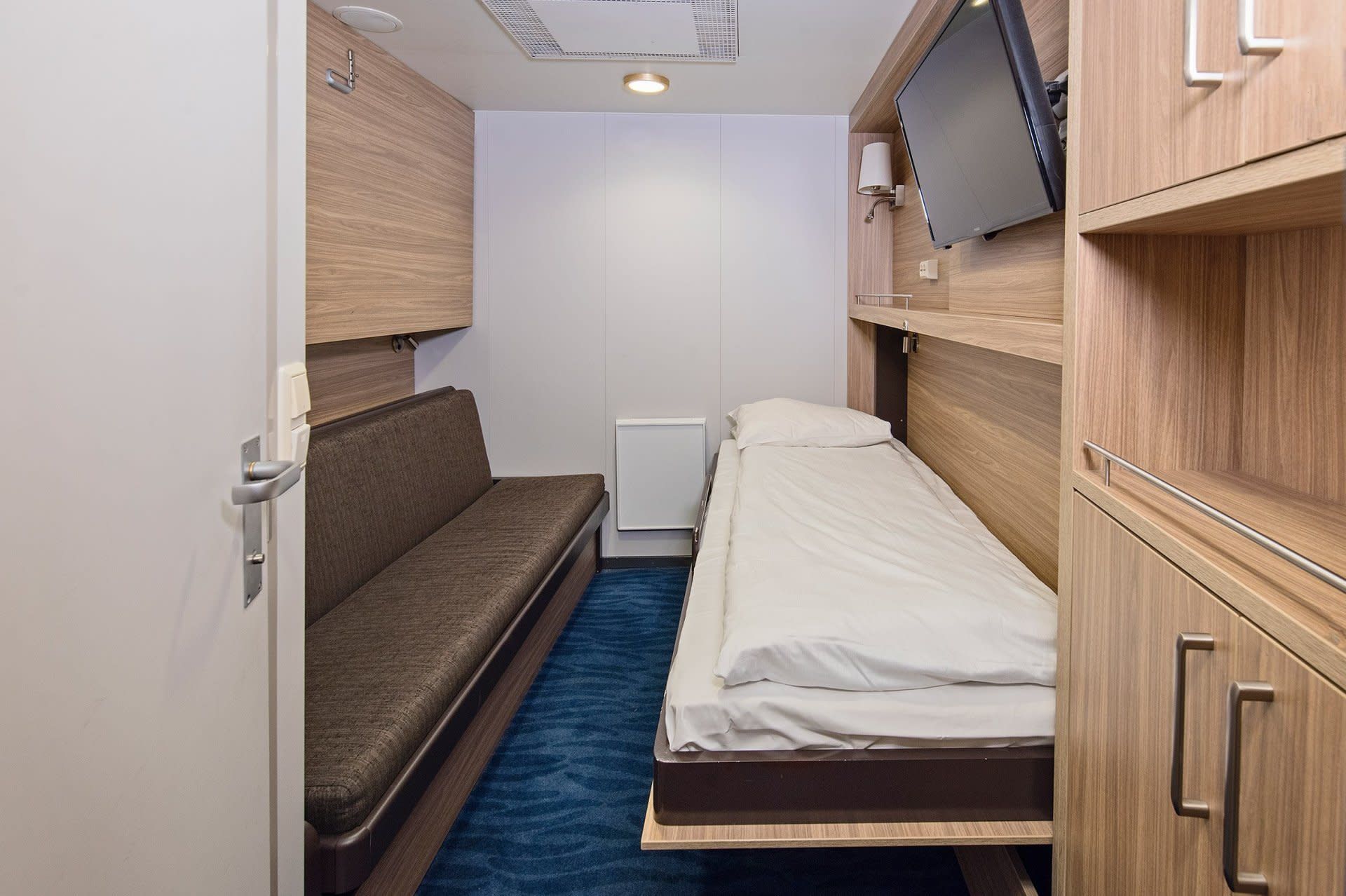 Kamer van Cabin K3 op de MS Nordnorge