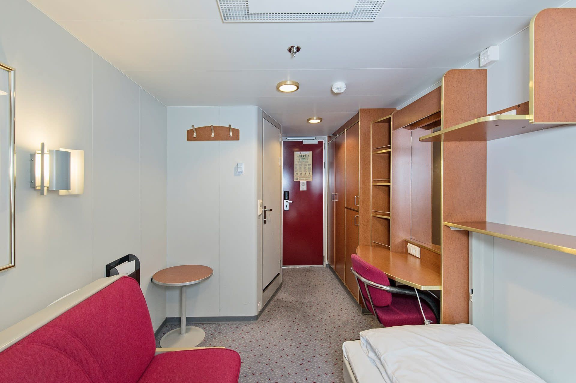 kamer van cabin N2 op de MS Nordnorge