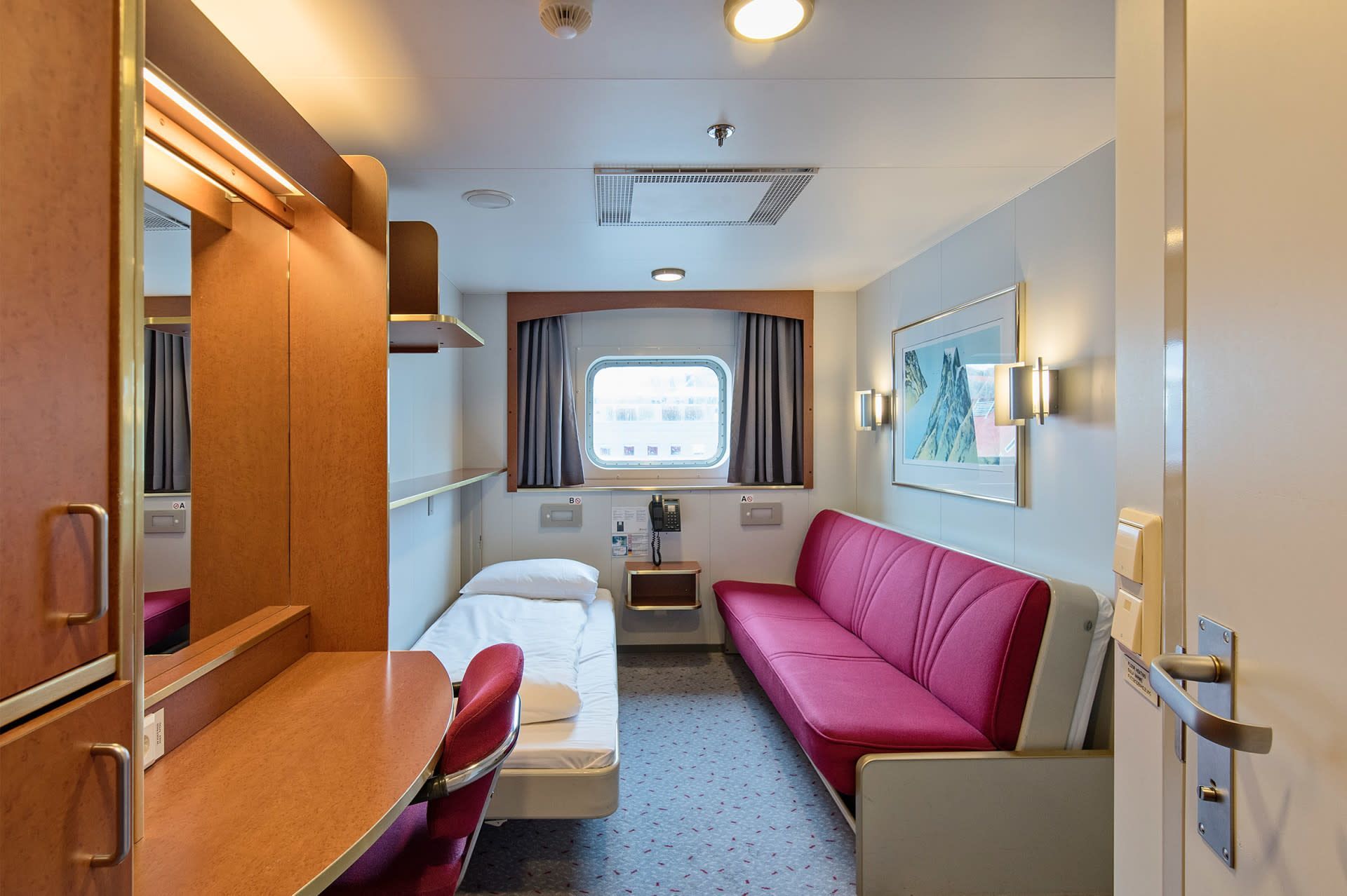 Cabin O2 op de MS Nordnorge