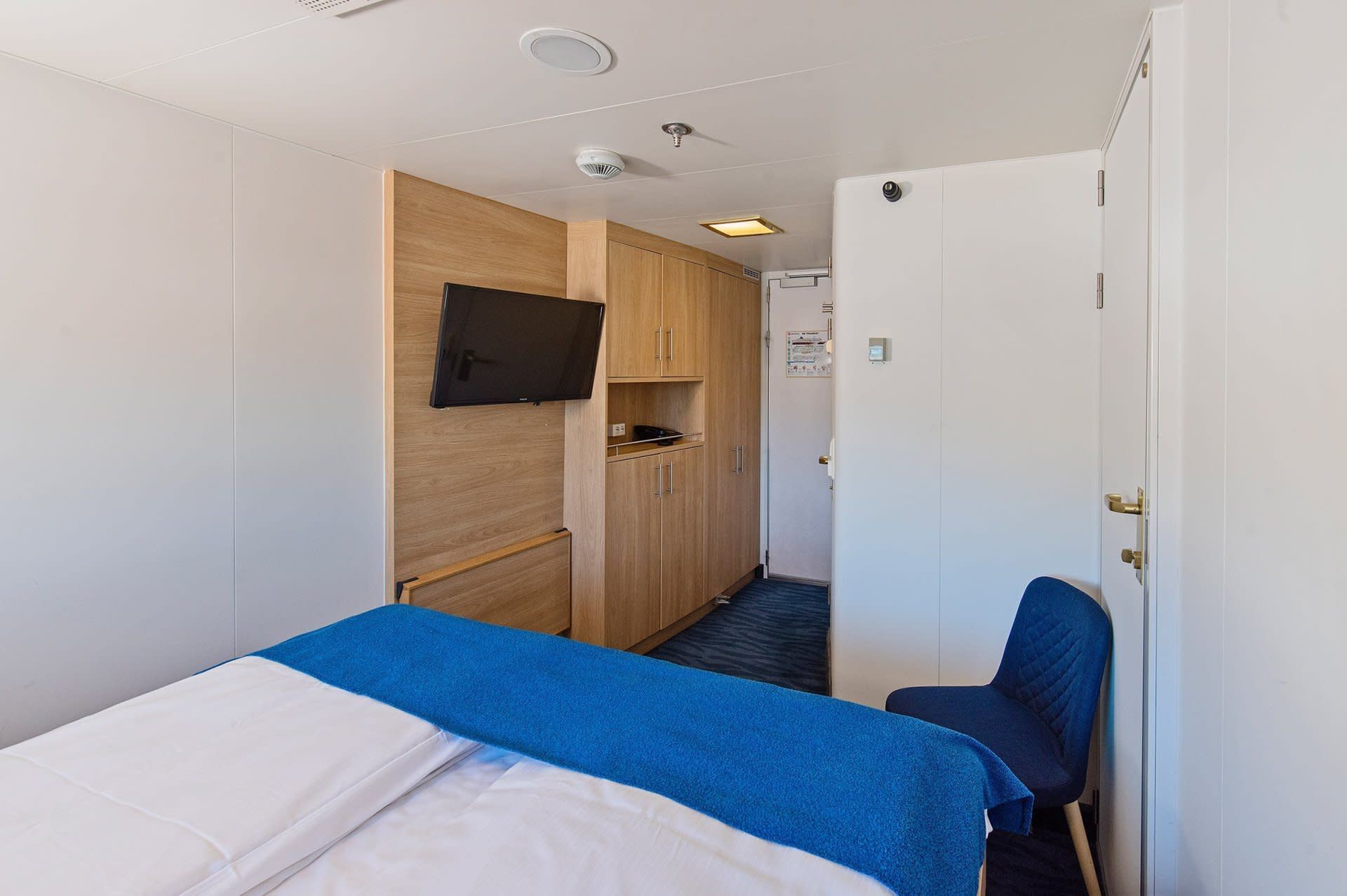 kamer van cabin U2D op de MS Polarlys