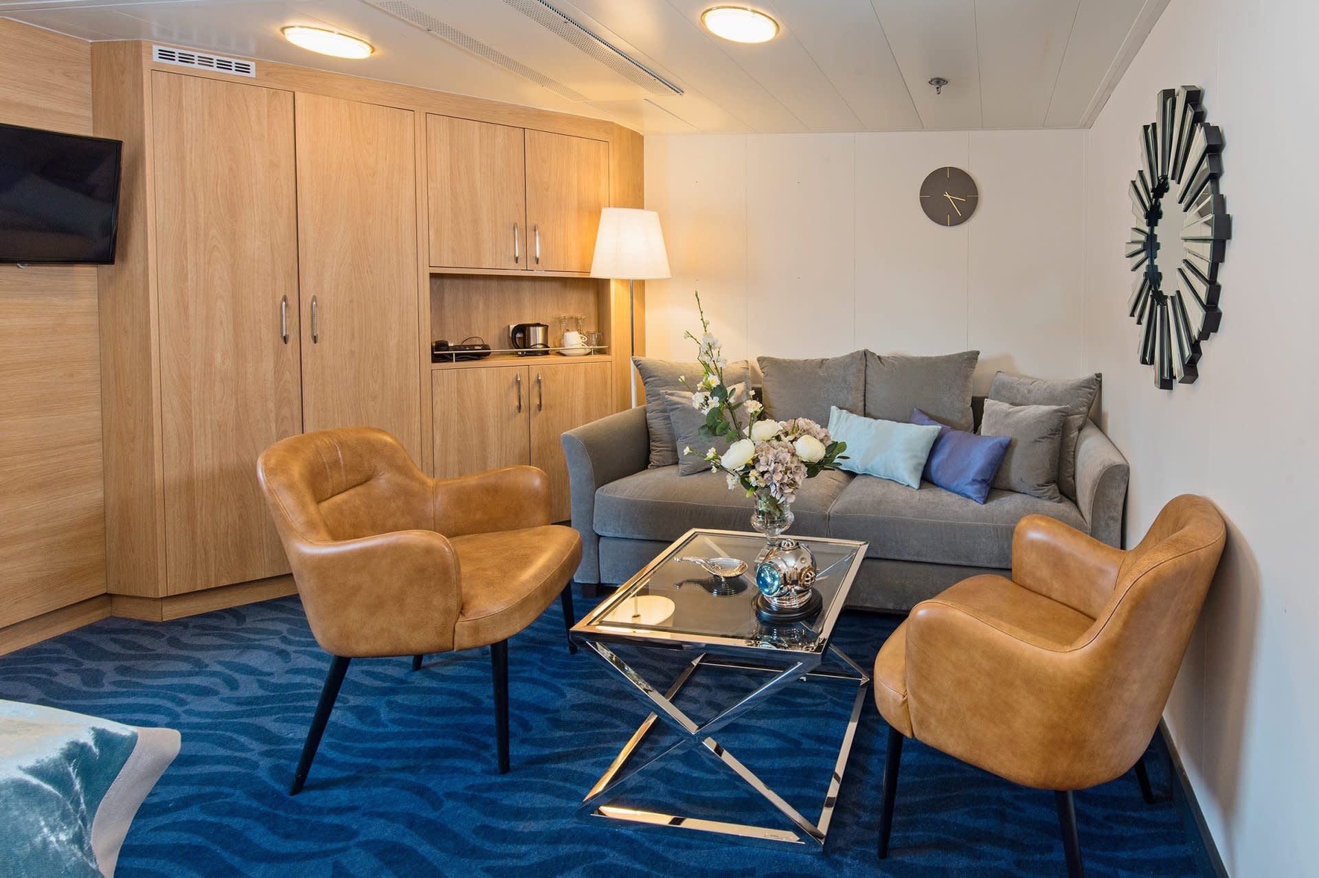 kamer van cabin Q4 op de MS Polarlys