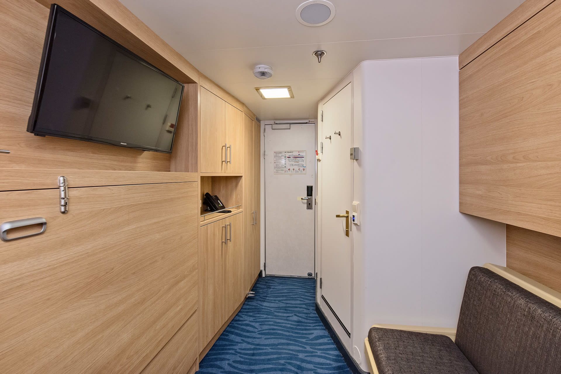 Kamer van cabin K3 op de MS Polarlys