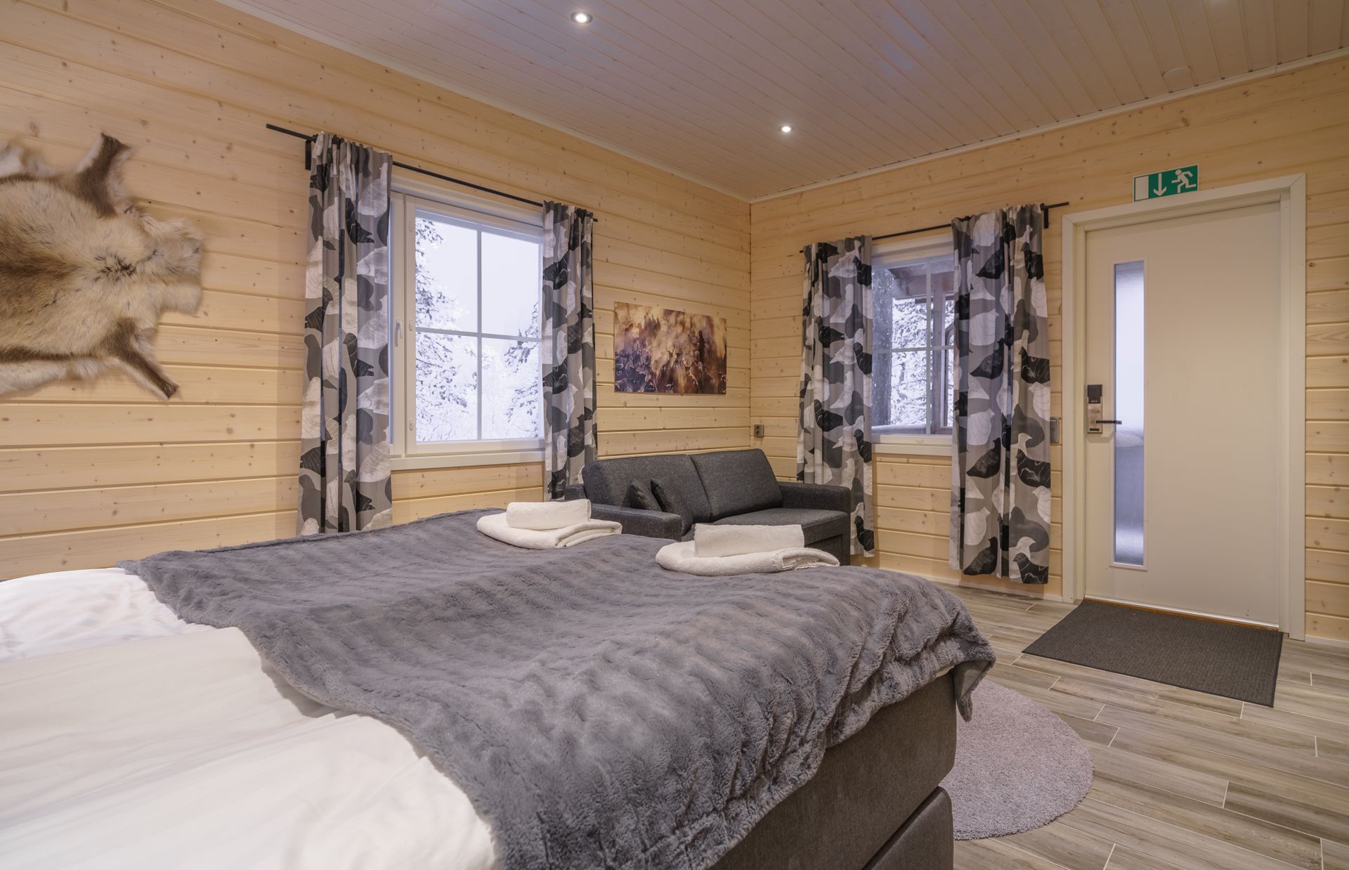 Superior kamer kamer met privé sauna van Wilderness Hotel Muotka