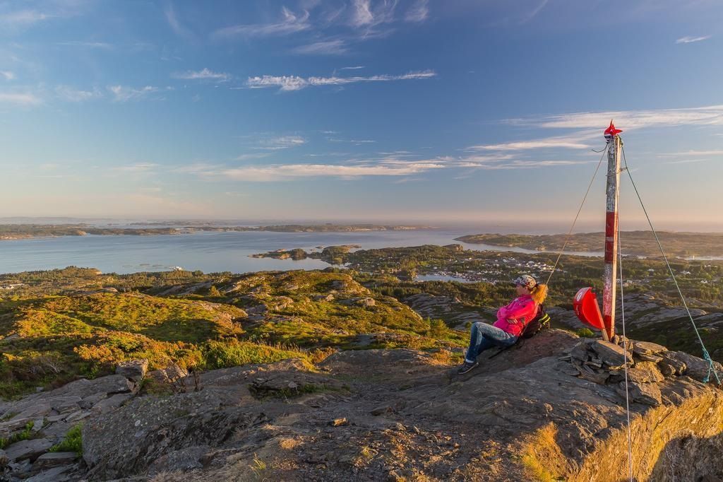 uitzicht vanaf een berg in Noorwegen