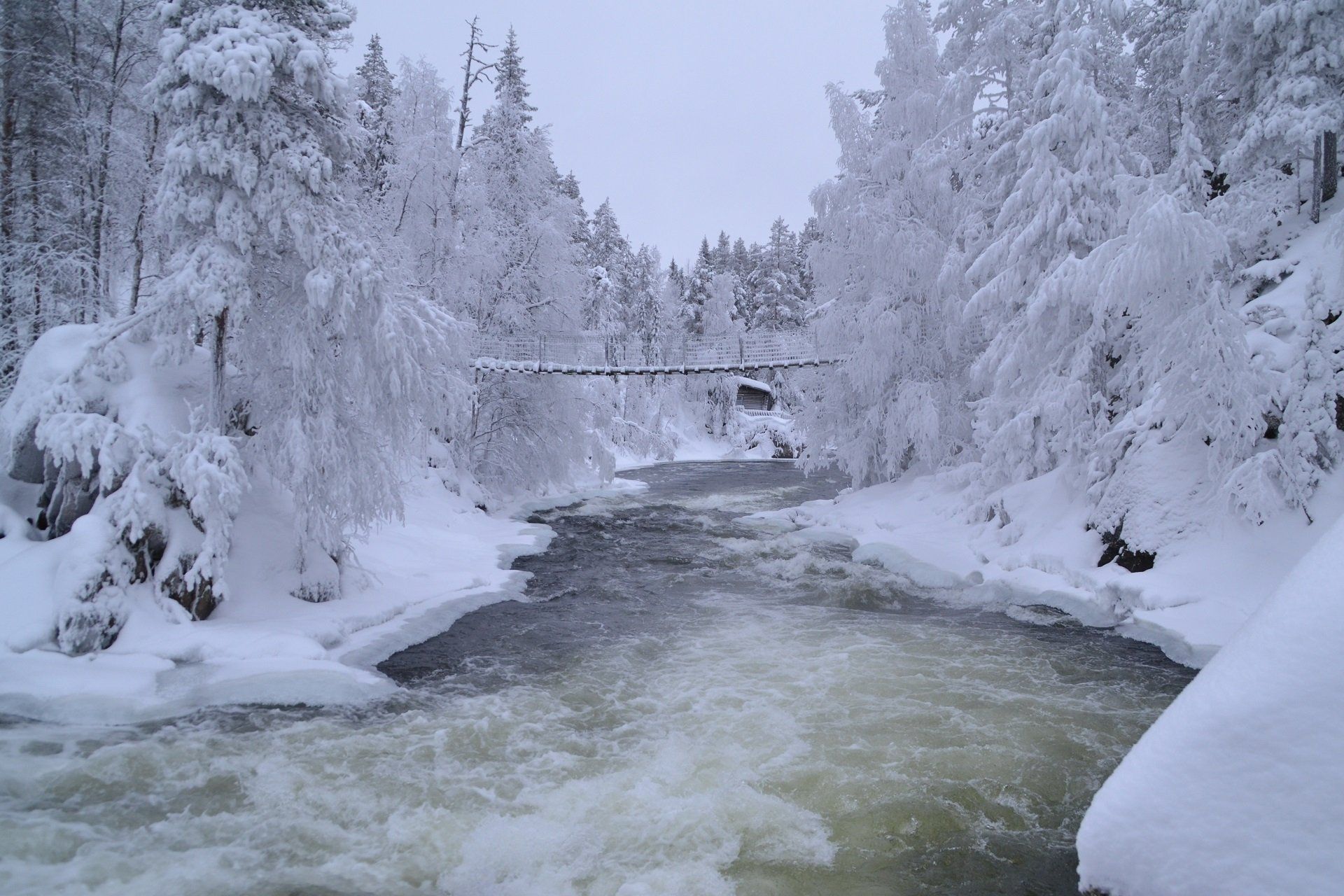Winterlandschap in Finland