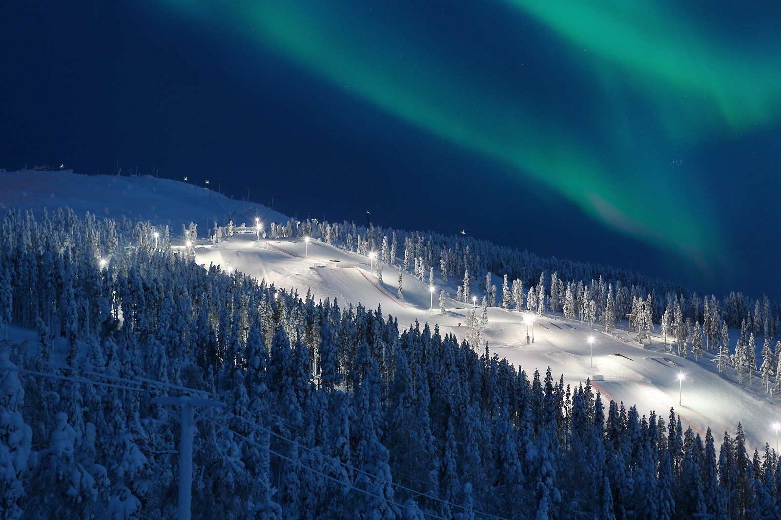Winterlandschap in Lapland