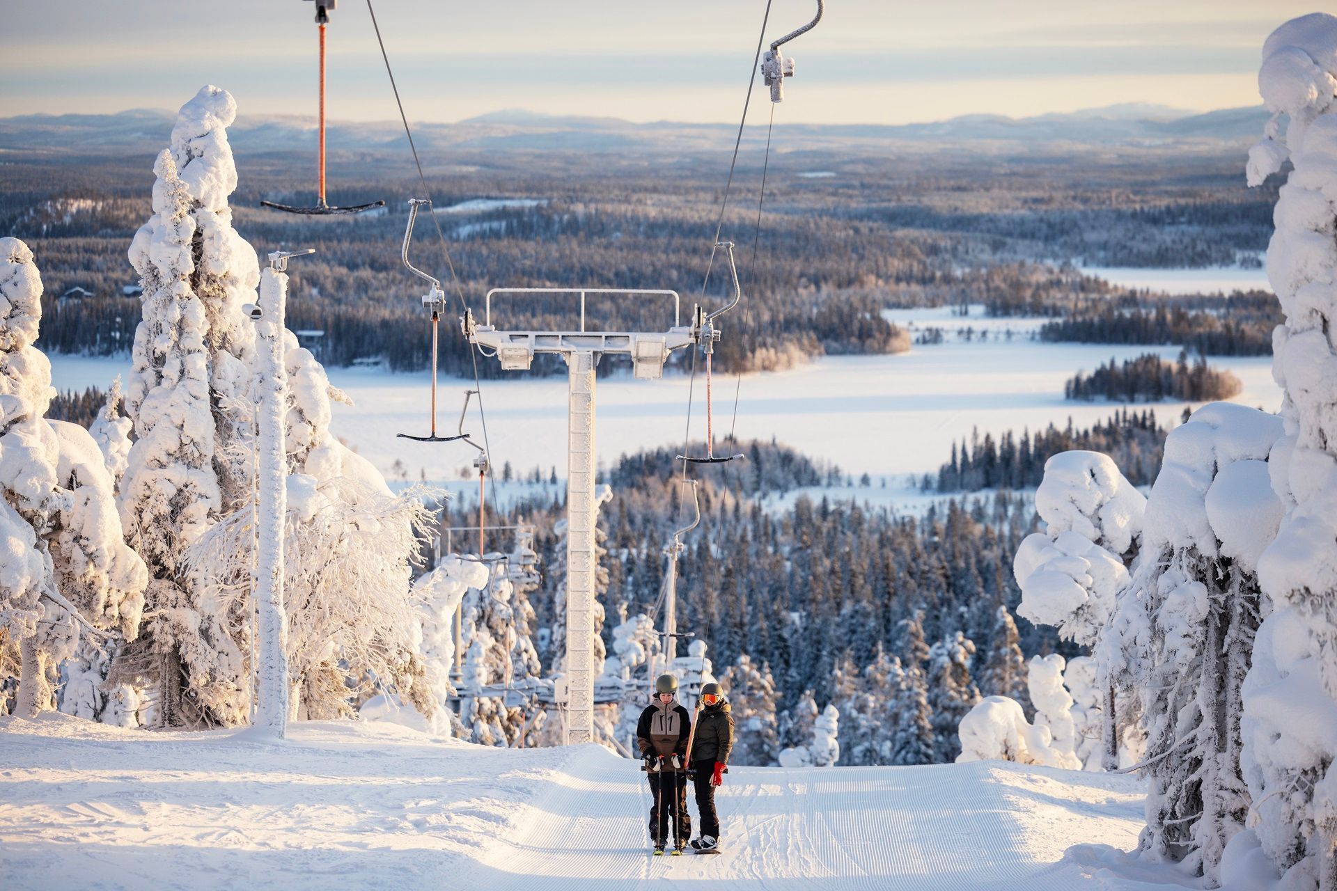 Skiën in Ruka, Lapland