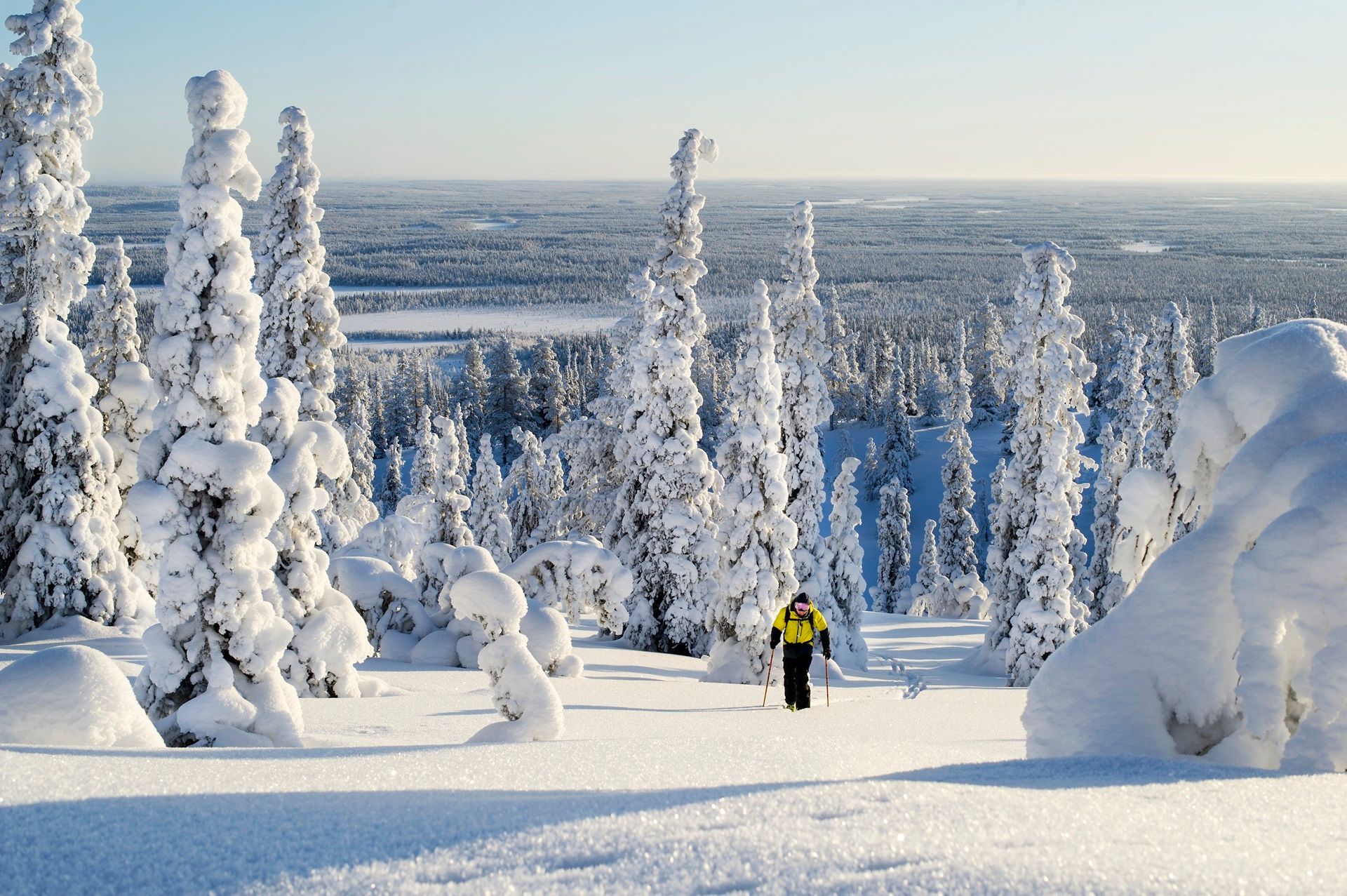 Skiën in Ylläs, Lapland