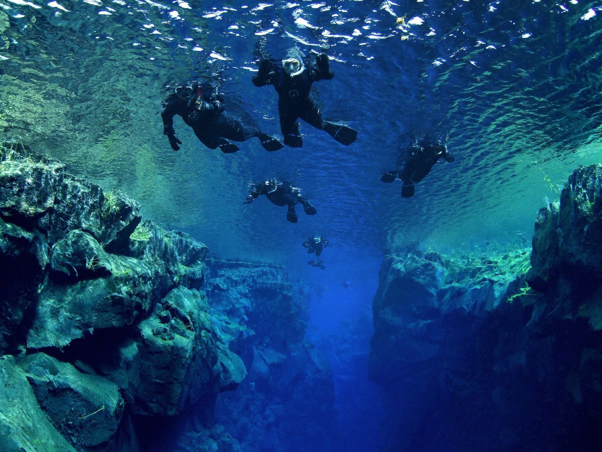 snorkelen met een groep op ijsland