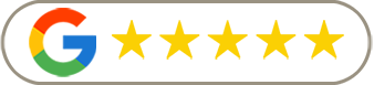 A google logo with five stars on it.