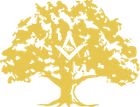A tree with a masonic symbol on it.