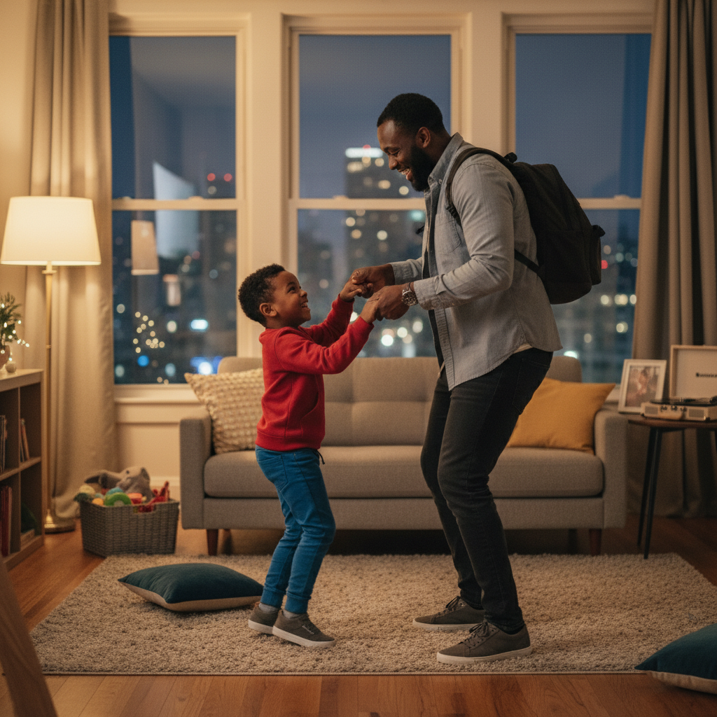 Father and son bonding