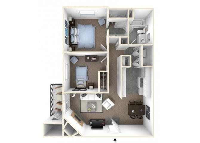 TWO BED FLOOR PLAN