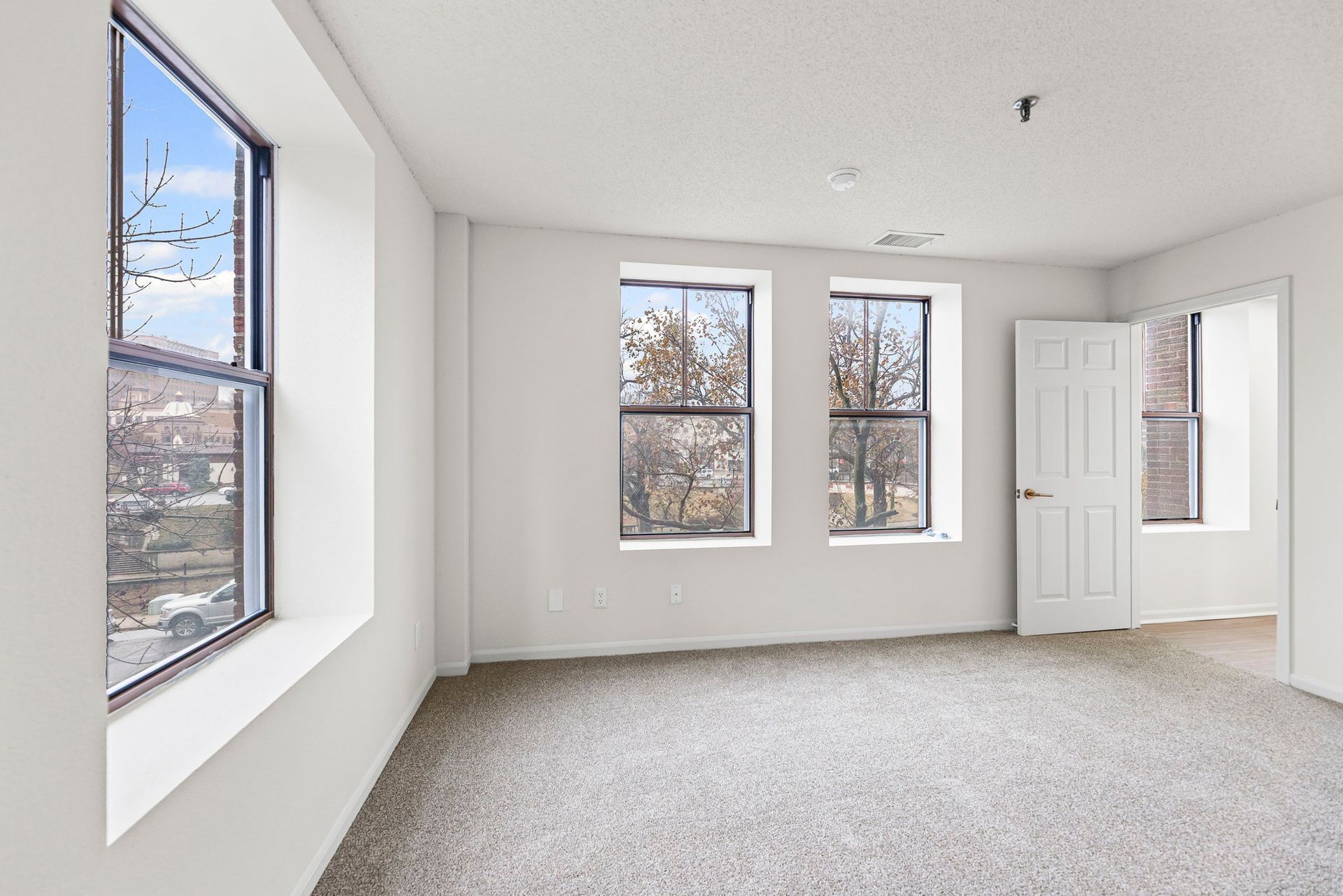 Renovated apartment interior with timeless style