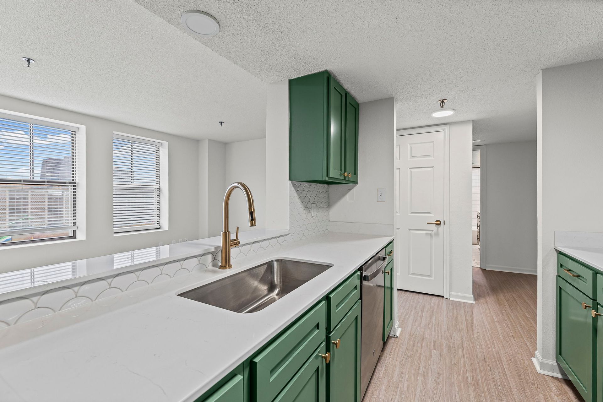 Renovated apartment with upscale finishes and design