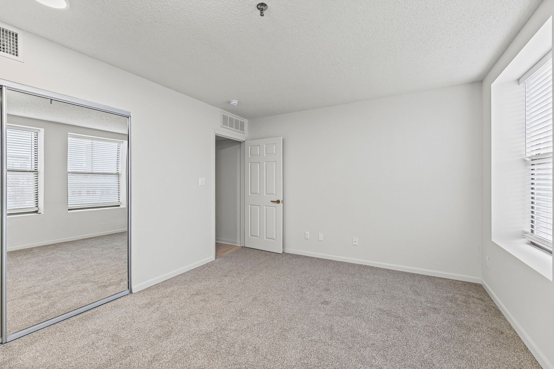 Spacious renovated bedroom at The Majestic on the Plaza