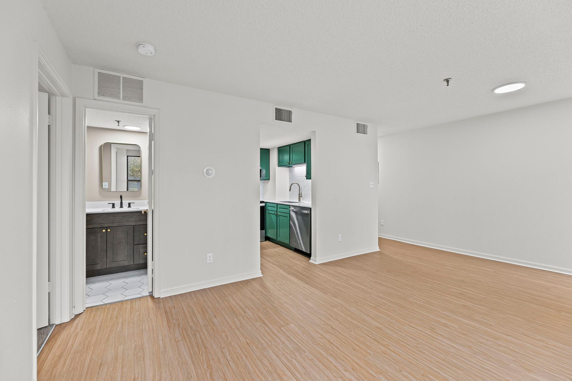 Newly renovated apartment with stainless steel appliances