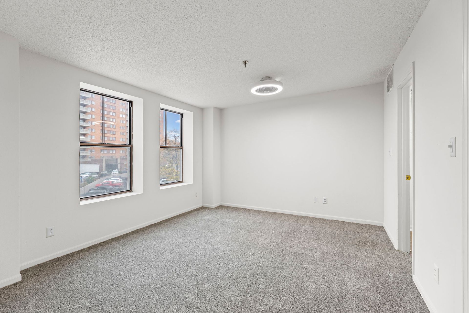 Bright renovated living space at The Majestic on the Plaza