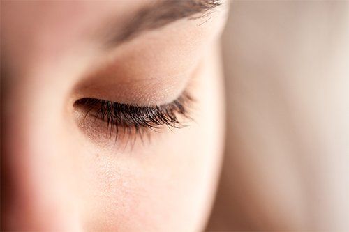 Close Up Of Woman's Eyelid