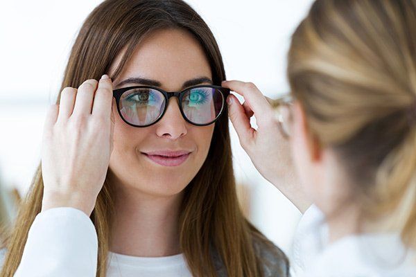 Woman Wearing Eyeglass