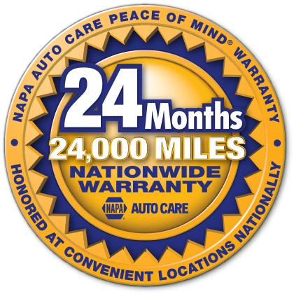 24 Months 24,000 Miles NAPA Auto Care Nationwide Warranty | Emge's Car Craft Auto Services