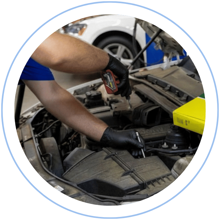 Radiator and cooling system service with hood open