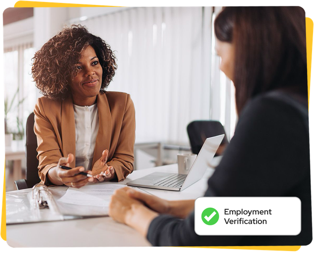 Employment verification illustration