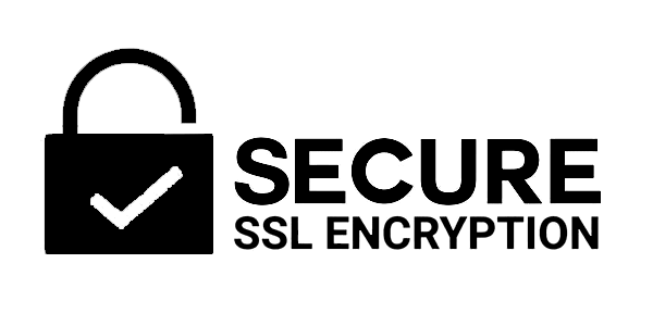 Black padlock icon with checkmark,