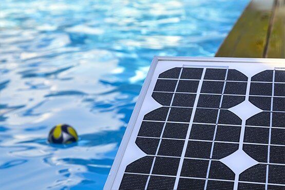 Solar panel for heating of swimming pool