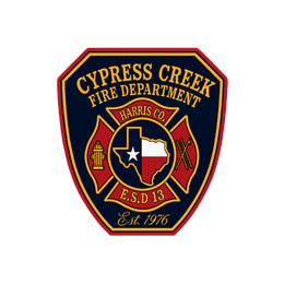 The logo for cypress creek fire rescue harris co. tx