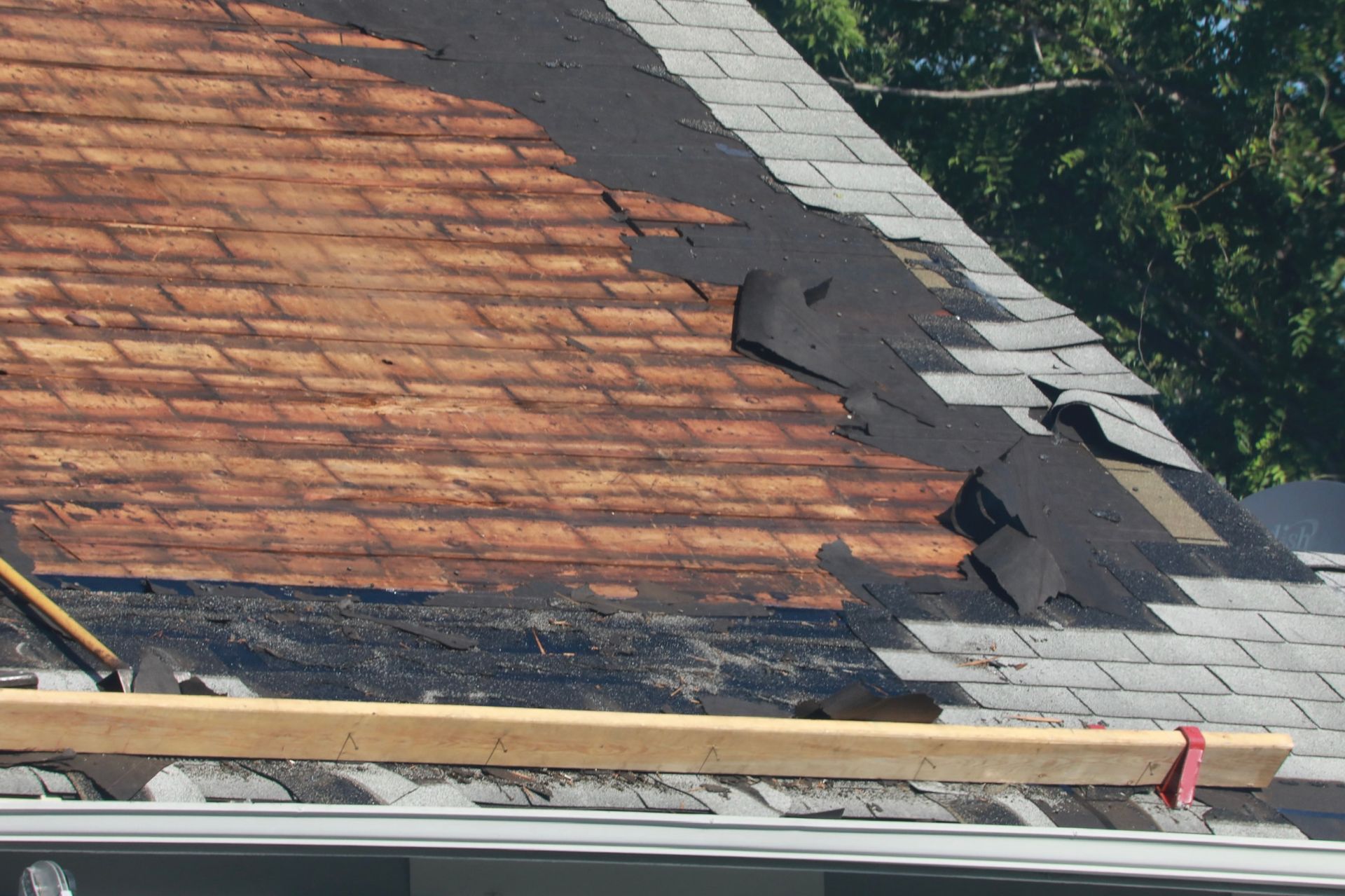 A Roof with Shingles being Removed | Crittenden, KY | TAG