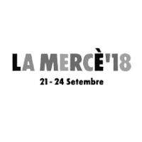 Un logotipo en blanco y negro para La Mercè '18